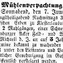 1862-06-07 Kl Verpachtung Muehle